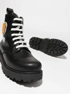 Børn Moschino Kids Støvler Med Snøre Og Bamse -Stella MC Butik 16827685 34527519 1000