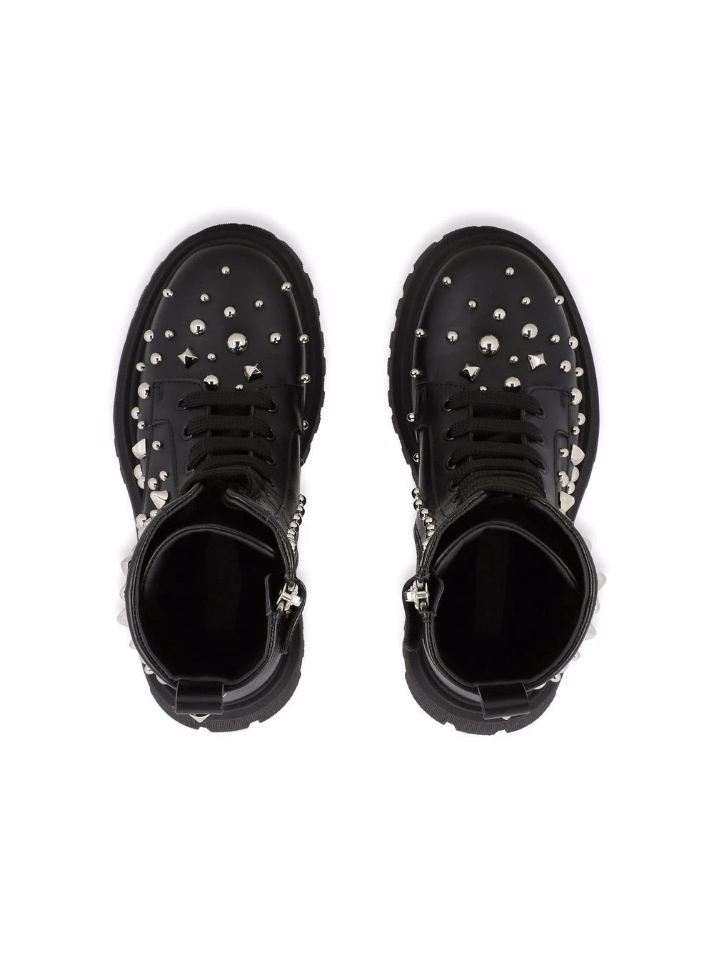 Børn Dolce & Gabbana Kids Combat-støvler Med Nitter Og Læder 4 Børn Dolce & Gabbana Kids Combat-støvler Med Nitter Og Læder - Billede 4