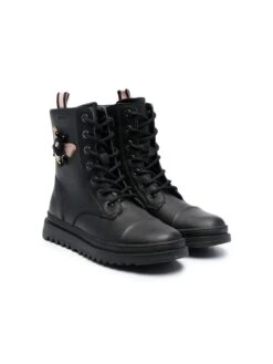 Børn Geox Kids Gillyjaw Støvler Med Snøre Og Udsmykning