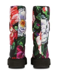 Børn Dolce & Gabbana Kids Polstrede Støvler Med Blomstret Tryk -Stella MC Butik 18665615 40748481 1000