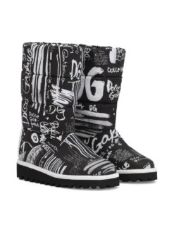Børn Dolce & Gabbana Kids Støvler Med Graffiti-tryk