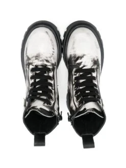 Børn MM6 Maison Margiela Kids Støvler Med Slitageeffekt Og Snøre -Stella MC Butik 18741156 40481086 1000