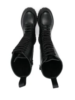 Børn Moschino Kids Høje Combat-støvler Med Holografisk Logo -Stella MC Butik 18842188 40881309 1000