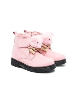 Børn Monnalisa Teddy Combat-støvler I Læder
