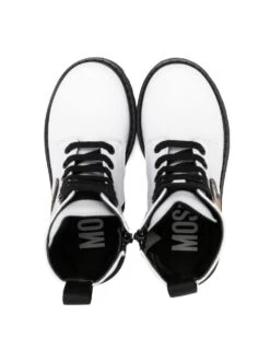 Børn Moschino Kids Combat-støvler Med Applikeret Bamse -Stella MC Butik 18871693 42002422 1000