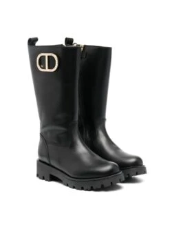 Børn TWINSET Kids Høje Støvler Med Logoplade