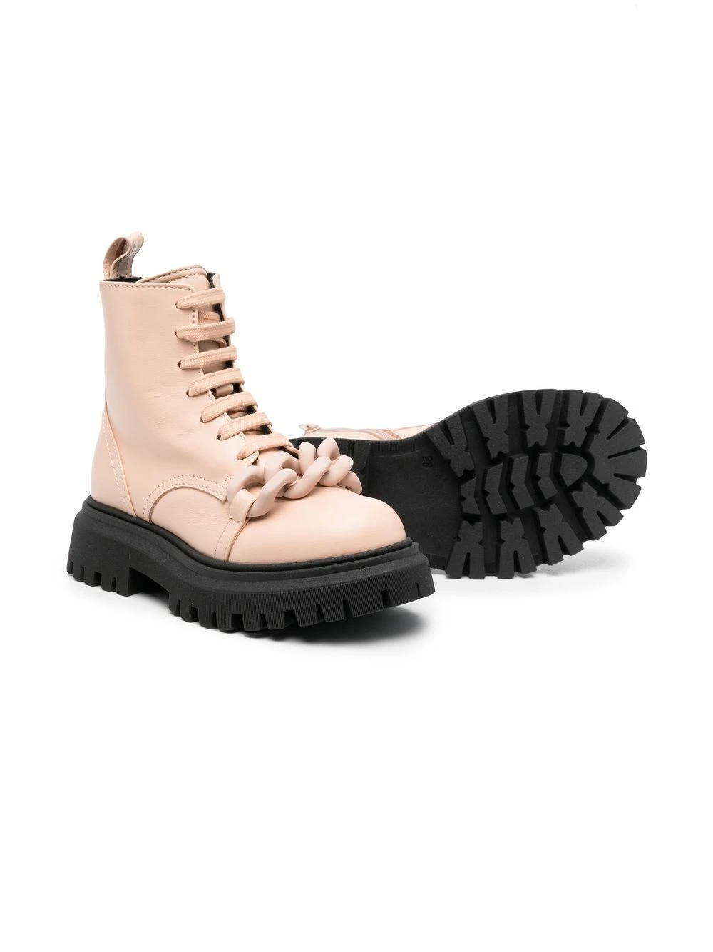 Børn Nº21 Kids Combat-støvler Med Kædedetalje 2 Børn Nº21 Kids Combat-støvler Med Kædedetalje - Billede 2