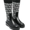 Børn Versace Kids Høje Støvler I Jacquard Med Logo