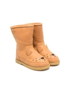 Børn Donsje Støvler Med Lammeskindsfor Og Dyredesign